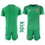 Colombia Blank Green Goalkeeper Kid Soccer Country Jersey