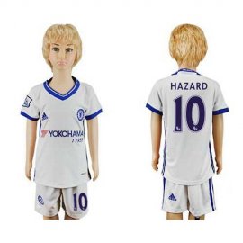Chelsea #10 Hazard White Kid Soccer Club Jersey