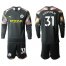 Manchester City #31 Ederson M. Black Goalkeeper Long Sleeves Soccer Club Jersey