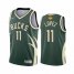 Milwaukee Milwaukee Bucks #11 Brook Lopez Mens 2021 NBA Finals Bound Swingman Earned Edition Jersey Green Mens