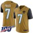 Nike Jacksonville Jaguars #7 Nick Foles Gold Youth Stitched NFL Limited Rush 100th Season Jersey