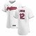 Cleveland Indians #12 Francisco Lindor Mens Nike White Home 2020 Authentic Team MLB Jersey