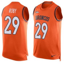 Nike Denver Broncos #29 Bradley Roby Orange Team Color Mens Stitched NFL Limited Tank Top Jersey