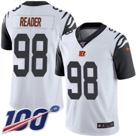 Nike Cincinnati Bengals #98 D.J. Reader White Mens Stitched NFL Limited Rush 100th Season Jersey