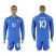 France #10 Zidane Home Long Sleeves Soccer Country Jersey