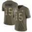 Nike Kansas City Chiefs #15 Patrick Mahomes Olive/Camo Youth Super Bowl LV Bound Stitched NFL Limited 2017 Salute To Service Jersey