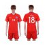 Chile #18 Jara Home Soccer Country Jersey