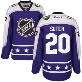 Minnesota Wild #20 Ryan Suter Purple 2017 All-Star Central Division Womens Stitched NHL Jersey