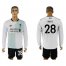 Liverpool #28 INGS Away Long Sleeves Soccer Club Jersey