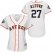 Houston Astros #27 Jose Altuve White Home 2019 World Series Bound Womens Stitched MLB Jersey