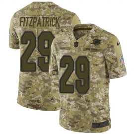 Nike Miami Dolphins #29 Minkah Fitzpatrick Camo Mens Stitched NFL Limited 2018 Salute To Service Jersey