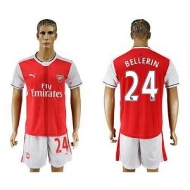 Arsenal #24 Bellerin Home Soccer Club Jersey
