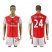 Arsenal #24 Bellerin Home Soccer Club Jersey