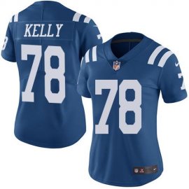 Nike Indianapolis Colts #78 Ryan Kelly Royal Blue Womens Stitched NFL Limited Rush Jersey