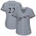 Milwaukee Brewers #22 Christian Yelich Grey Road Womens Stitched MLB Jersey