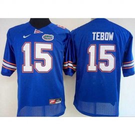 Womens Florida Gators #15 Tim Tebow Blue Stitched NCAA Jersey