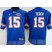 Womens Florida Gators #15 Tim Tebow Blue Stitched NCAA Jersey