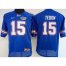 Womens Florida Gators #15 Tim Tebow Blue Stitched NCAA Jersey