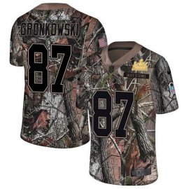 Nike Tampa Bay Buccaneers #87 Rob Gronkowski Camo Youth Super Bowl LV Champions Patch Stitched NFL Limited Rush Realtree Jersey