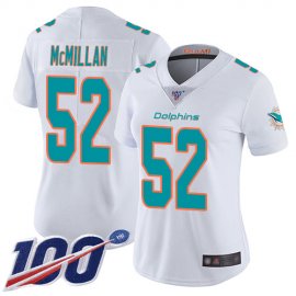 Nike Miami Dolphins #52 Raekwon McMillan White Womens Stitched NFL 100th Season Vapor Limited Jersey