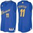 Mens Golden State Warriors #11 Klay Thompson Royal 2016 Christmas Day NBA Swingman Jersey