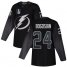 Adidas Tampa Bay Lightning #24 Zach Bogosian Black 2022 Stanley Cup Final Patch Alternate Authentic Stitched NHL Jersey Mens