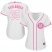 Houston Astros #35 Justin Verlander White/Pink Fashion Womens Stitched MLB Jersey