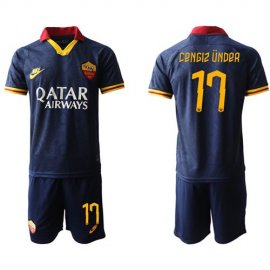 Roma #17 Cengiz Under Third Soccer Club Jersey