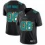 Miami Dolphins Custom Mens Nike Team Logo Dual Overlap Limited NFL Jersey Black