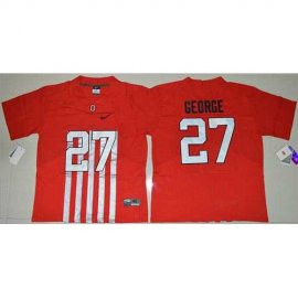 Ohio State Buckeyes #27 Eddie George Red Alternate Elite Stitched NCAA Jersey