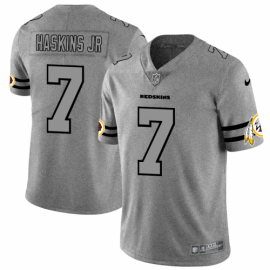 Washington Football Team #7 Dwayne Haskins Jr Mens Nike Gray Gridiron II Vapor Untouchable Limited NFL Jersey