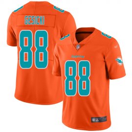 Nike Miami Dolphins #88 Mike Gesicki Orange Mens Stitched NFL Limited Inverted Legend Jersey