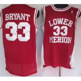 Lower Merion 33 Kobe Bryant Red Jersey Cheap
