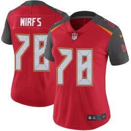 Nike Tampa Bay Buccaneers #78 Tristan Wirfs Red Team Color Womens Stitched NFL Vapor Untouchable Limited Jersey
