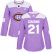 Adidas Montreal Canadiens #21 Nick Cousins Purple Authentic Fights Cancer Womens Stitched NHL Jersey