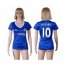 Womens Chelsea #10 Hazard Home Soccer Club Jersey