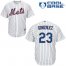 New York Mets #23 Adrian Gonzalez White(Blue Strip) Cool Base Stitched Youth MLB Jersey