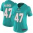 Nike Miami Dolphins #47 Kiko Alonso Aqua Green Team Color Womens Stitched NFL Vapor Untouchable Limited Jersey