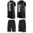 Nike New Orleans Saints #1 Who Dat Black Team Color Mens Stitched NFL Limited Tank Top Suit Jersey