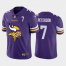 Minnesota Minnesota Vikings #7 Patrick Peterson Purple Mens Nike Big Team Logo Player Vapor Limited NFL Jersey