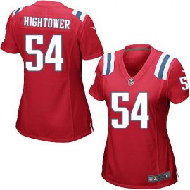 Nike New England Patriots #54 Donta Hightower Red Alternate Womens Stitched NFL Elite Jersey