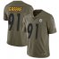 Nike Pittsburgh Steelers #91 Kevin Greene Olive Mens Stitched NFL Limited 2017 Salute to Service Jersey