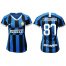 Womens Inter Milan #87 Candreva Home Soccer Club Jersey