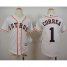 Houston Astros #1 Carlos Correa White Cool Base Stitched Youth MLB Jersey