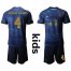 Real Madrid #4 Sergio Ramos Away Kid Soccer Club Jersey