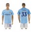 Manchester City #33 G.Jesus Home Soccer Club Jersey