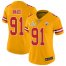 Nike Kansas City Chiefs #91 Derrick Nnadi Gold Womens Super Bowl LV Bound Stitched NFL Limited Inverted Legend Jersey
