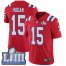 Nike New England Patriots #15 Chris Hogan Red Alternate Super Bowl LIII Bound Mens Stitched NFL Vapor Untouchable Limited Jersey