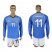 Italy #11 Immobile Blue Home Long Sleeves Soccer Country Jersey