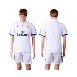 Real Madrid Blank White Home Soccer Club Jersey